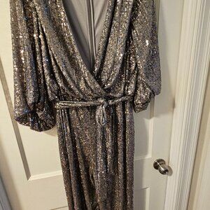 Sexy Slinky Sequined Jumpsuit